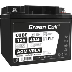 Green Cell® AGM 12V 40Ah Akku VRLA Blei-Batterie Bleiakku Ersatzakku Gelakku Akkubatterie Zyklenfest Unbemann Caravan |