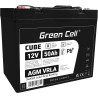 Green Cell® AGM 12V 40Ah Akku VRLA Blei-Batterie Bleiakku Ersatzakku Gelakku Akkubatterie Zyklenfest Unbemann Caravan |