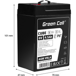 Green Cell AGM 12V 40Ah mit IP54 Akku Vlies Batterie VRLA Blei Batterie Bleiakku Versorgungsbatterie Zyklenfest Wartungsfrei