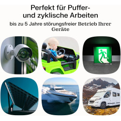 Green Cell AGM 12V 40Ah mit IP54 Akku Vlies Batterie VRLA Blei Batterie Bleiakku Versorgungsbatterie Zyklenfest Wartungsfrei