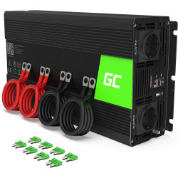 Green Cell 300W/600W 12V auf 230V Reiner Sinus Volt kfz Spannungswandler Wechselrichter Konverter Pure Sine Wave Power Solar