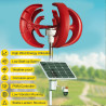 HUIZHITENGDA 1500W-3500W Windturbinen Generator Kit mit vertikaler Achse, 12V 24V 48V 5 Blätter Kleine Windmühle Freie Energie