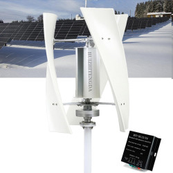 HUIZHITENGDA 3000W-6000W 48 V 24 V 12 V 3-Phasen vertikaler Windgenerator Windturbine mit Windmppt-Controller für den