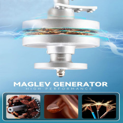 HUIZHITENGDA 3000W-6000W 48 V 24 V 12 V 3-Phasen vertikaler Windgenerator Windturbine mit Windmppt-Controller für den