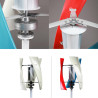 HUIZHITENGDA 3000W-6000W 48 V 24 V 12 V 3-Phasen vertikaler Windgenerator Windturbine mit Windmppt-Controller für den