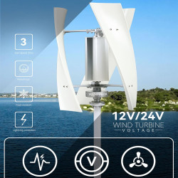 HUIZHITENGDA 3000W-6000W 48 V 24 V 12 V 3-Phasen vertikaler Windgenerator Windturbine mit Windmppt-Controller für den
