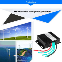 HUIZHITENGDA MPPT 16000W Mini-Windturbinen-Laderegler, Auto12 / 24V oder 48V IP68 wasserdichter Windturbinengenerator