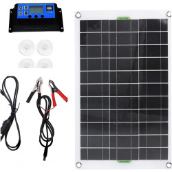 HUIZHITENGDA 300W12V Tragbare Solarpanel für Wandern und Camping, Solar Generator Hohe Effizienz RV Marine Boot Off Grid