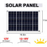 HUIZHITENGDA 300W12V Tragbare Solarpanel für Wandern und Camping, Solar Generator Hohe Effizienz RV Marine Boot Off Grid