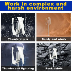 HUIZHITENGDA 10000W Windkraftanlage Generator Kit 12-220V Tragbare Wind Turbine Generator Kit Mit 3 Blade/Controller Für Solar