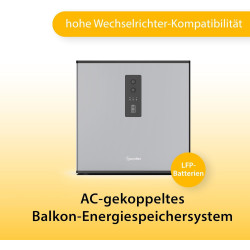 Hoymiles MS-A2 Solarbatterie 2.240Wh - Solarspeicher für Balkonkraftwerke - LiFePo4 - Hohe Kompatibilität mit Wechselrichtern -