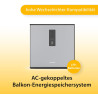Hoymiles MS-A2 Solarbatterie 2.240Wh - Solarspeicher für Balkonkraftwerke - LiFePo4 - Hohe Kompatibilität mit Wechselrichtern -