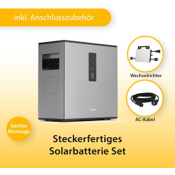 Hoymiles MS-A2 Solarbatterie 2.240Wh - Solarspeicher für Balkonkraftwerke - LiFePo4 - Hohe Kompatibilität mit Wechselrichtern -