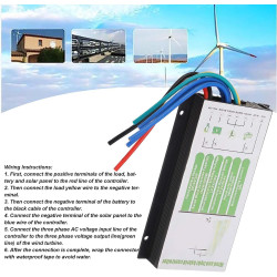 Hybrid-Laderegler, Wind-Solar-PWM, 20 A, max. 800 W, Turbine, 1000 W, Panel, Geeignet für Wind-Solarstromanlagen AI Affiliate