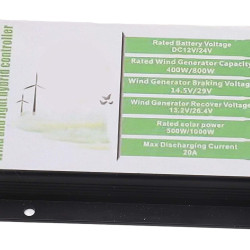 Hybrid-Laderegler, Wind-Solar-PWM, 20 A, max. 800 W, Turbine, 1000 W, Panel, Geeignet für Wind-Solarstromanlagen AI Affiliate