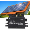 600W Micro Inverter Solar Grid Tie Inverter WIFI Control Micro Wechselrichter Solar Inverter Controller 120 230V AC Outlets Auto