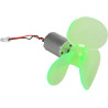 Jadeshay Windräder, Windgenerator, 90mm Wind Strom Generator, Mini Generator Windräder Windkraftanlage Modell-DIY-Kits mit