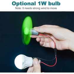 Jadeshay Windräder, Windgenerator, 90mm Wind Strom Generator, Mini Generator Windräder Windkraftanlage Modell-DIY-Kits mit