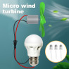 Jadeshay Windräder, Windgenerator, 90mm Wind Strom Generator, Mini Generator Windräder Windkraftanlage Modell-DIY-Kits mit