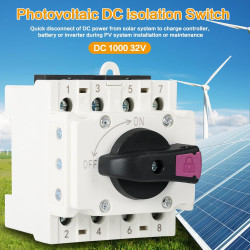 Jadeshay Photovoltaik DC Trennschalter 4P 1000V 32A Photovoltaischer DC-Trennschalter Schalter for Solarpanelsystem AI Affiliate