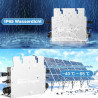 Jadeshay Wechselrichter PV Grid Tie Inverter MPPT Micro Solar Inverter Grid Tie Wasserdicht mit Wi-Fi Mobiltelefon