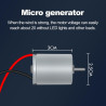 Jadeshay Windräder, Wind Strom Generator 0.01-24V Windturbinen-Kit, Windgenerator, Mikro-Windturbinen-Stromgenerator-Kit,