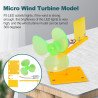 Jadeshay Windräder, Wind Strom Generator 0.01-24V Windturbinen-Kit, Windgenerator, Mikro-Windturbinen-Stromgenerator-Kit,