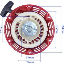 Adefol Seilzugstarter für Honda GX120 GX160 GX200 GX140 5,5PS 6,5PS Motor, Seilzug Starter mit Starterbecher Starterseil