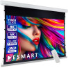 ESMART Economy EXM Motor-Leinwand 217 cm Bild 180 x 135 cm (89") | Format 4:3 | Fernbedienung | Heimkino elektrische Beamer