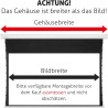 ESMART Economy EXM Motor-Leinwand 217 cm Bild 180 x 135 cm (89") | Format 4:3 | Fernbedienung | Heimkino elektrische Beamer