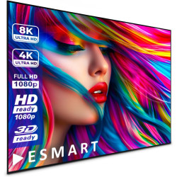 ESMART Economy EXM Motor-Leinwand 217 cm Bild 180 x 135 cm (89") | Format 4:3 | Fernbedienung | Heimkino elektrische Beamer