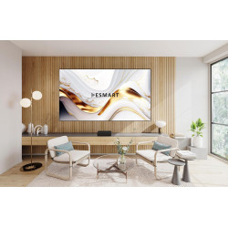 ESMART Economy EXM Motor-Leinwand 217 cm Bild 180 x 135 cm (89") | Format 4:3 | Fernbedienung | Heimkino elektrische Beamer