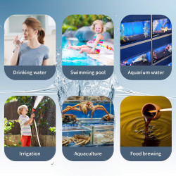 Forever Speed pH Wert Messgerät 5 in 1 pH/EC/TDS/Salzgehalt/Temperatur Hohe Präzision Digitales pH Messgerät Wasser TDS