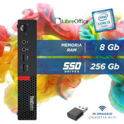 Lenovo ThinkCentre, Mini PC Tiny, Intel i5-6400T 4 Core 2,2 GHz, RAM 8 GB SSD 256 GB, Win 10, Desktop Mini sofort einsatzbereit