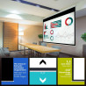 ESMART Economy EXM Motor-Leinwand 217 cm Bild 180 x 135 cm (89") | Format 4:3 | Fernbedienung | Heimkino elektrische Beamer