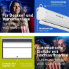 ESMART Economy EXM Motor-Leinwand 217 cm Bild 180 x 135 cm (89") | Format 4:3 | Fernbedienung | Heimkino elektrische Beamer