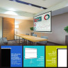 ESMART Economy EXM Motor-Leinwand 217 cm Bild 180 x 135 cm (89") | Format 4:3 | Fernbedienung | Heimkino elektrische Beamer