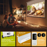 ESMART Economy EXM Motor-Leinwand 217 cm Bild 180 x 135 cm (89") | Format 4:3 | Fernbedienung | Heimkino elektrische Beamer