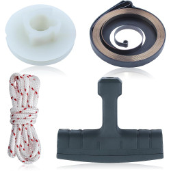 Gubeter Recoil Starter Pulley Spring Rope Kit, für Husqvarna 50 51 55 Kettensägenteile, 505303735, 501763101