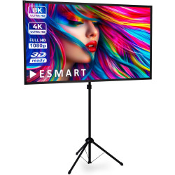 ESMART Economy EXM Motor-Leinwand 217 cm Bild 180 x 135 cm (89") | Format 4:3 | Fernbedienung | Heimkino elektrische Beamer