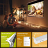 ESMART Economy EXM Motor-Leinwand 217 cm Bild 180 x 135 cm (89") | Format 4:3 | Fernbedienung | Heimkino elektrische Beamer