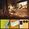 ESMART Economy EXM Motor-Leinwand 217 cm Bild 180 x 135 cm (89") | Format 4:3 | Fernbedienung | Heimkino elektrische Beamer