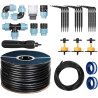 HOLZBRINK Start Set Gewächshaus Bewässerung Bewässerungssystem inkl. 20 m LDPE Verlegerohr 20 mm, 3x Tropfer 2l/h, HTB-09-G-20