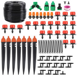 HUAZIZ 88 Stück Bewässerung Kit, 40 Meter Tropfbewässerung Garten Bewässerungssystem DIY Micro Drip System Automatische