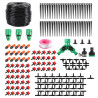 HUAZIZ 200 Stück Bewässerung Kit, 50 Meter Tropfbewässerung Garten Bewässerungssystem DIY Micro Drip System Automatische