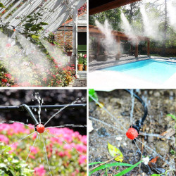 HUAZIZ 200 Stück Bewässerung Kit, 50 Meter Tropfbewässerung Garten Bewässerungssystem DIY Micro Drip System Automatische
