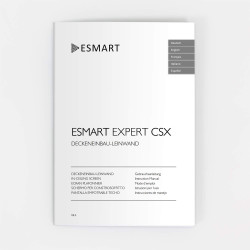 ESMART Economy EXM Motor-Leinwand 217 cm Bild 180 x 135 cm (89") | Format 4:3 | Fernbedienung | Heimkino elektrische Beamer