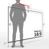 ESMART Economy EXM Motor-Leinwand 217 cm Bild 180 x 135 cm (89") | Format 4:3 | Fernbedienung | Heimkino elektrische Beamer