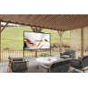 ESMART Economy EXM Motor-Leinwand 217 cm Bild 180 x 135 cm (89") | Format 4:3 | Fernbedienung | Heimkino elektrische Beamer