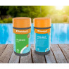 Steinbach | Poolpflege Kristallklar Starter-Set | flüssig, 1 l | mit 50er Teststreifen-Kit | ideal zur Wasserkontrolle |